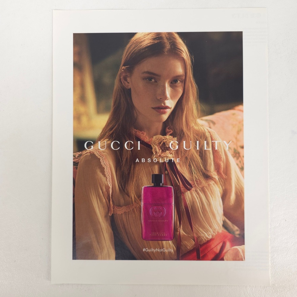 Gucci Rosa Gambino Guilty Absolute Pour Femme Print Ad Perfume Boutique Fashion